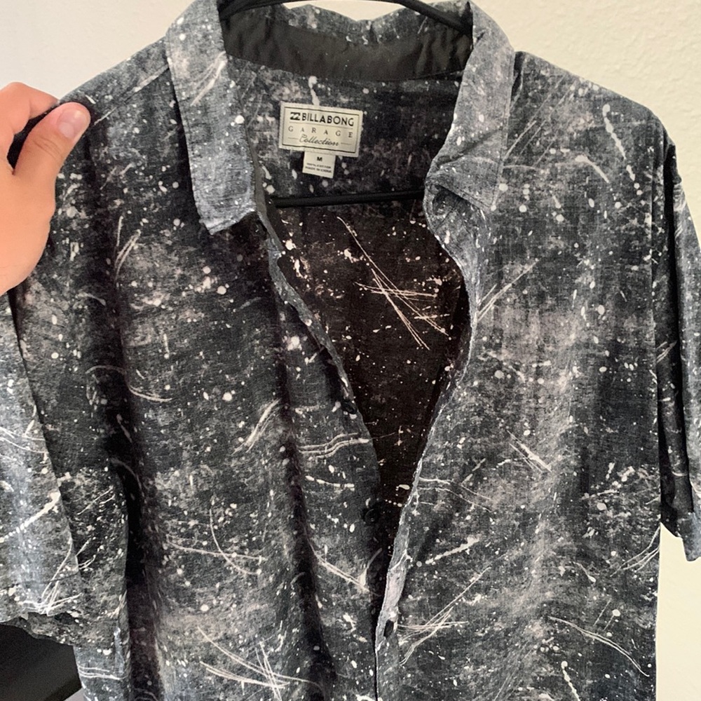 Billabong speck pattern collection short sleeve button down